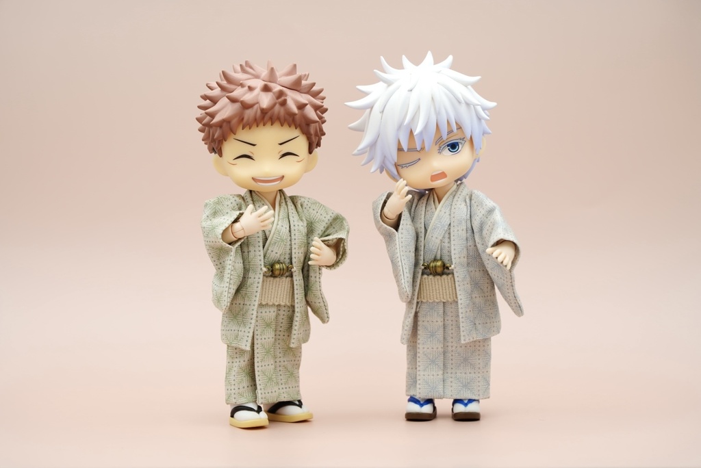 【羽織セット】重ね格子×グリーン