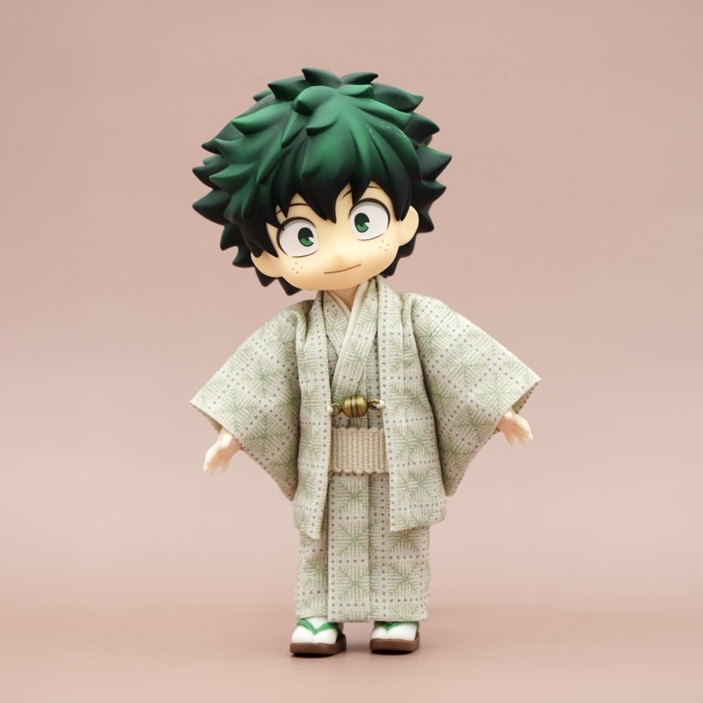 【羽織セット】重ね格子×グリーン