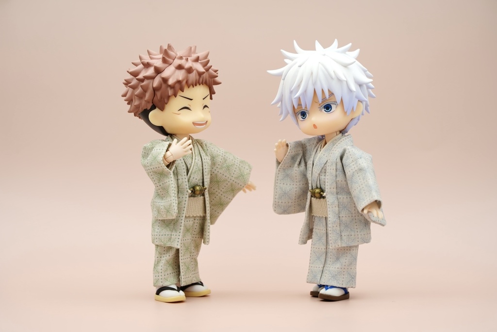 【羽織セット】重ね格子×グリーン