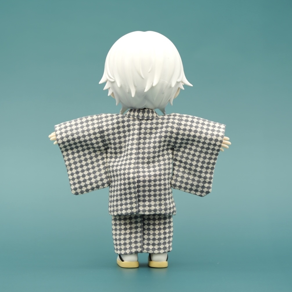 【羽織セット】幾何学模様×グレー