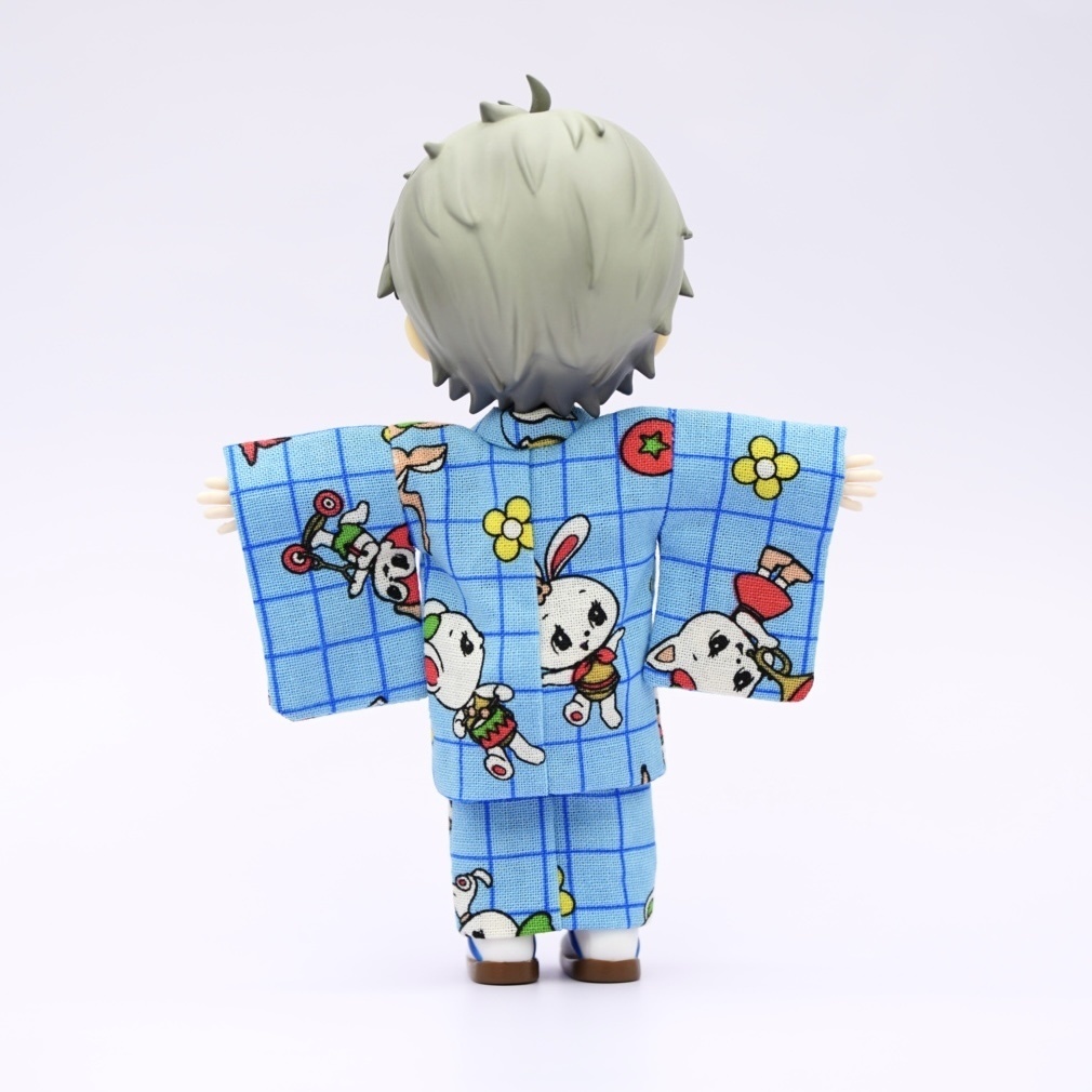 【羽織セット】レトロアニマル×ライトブルー