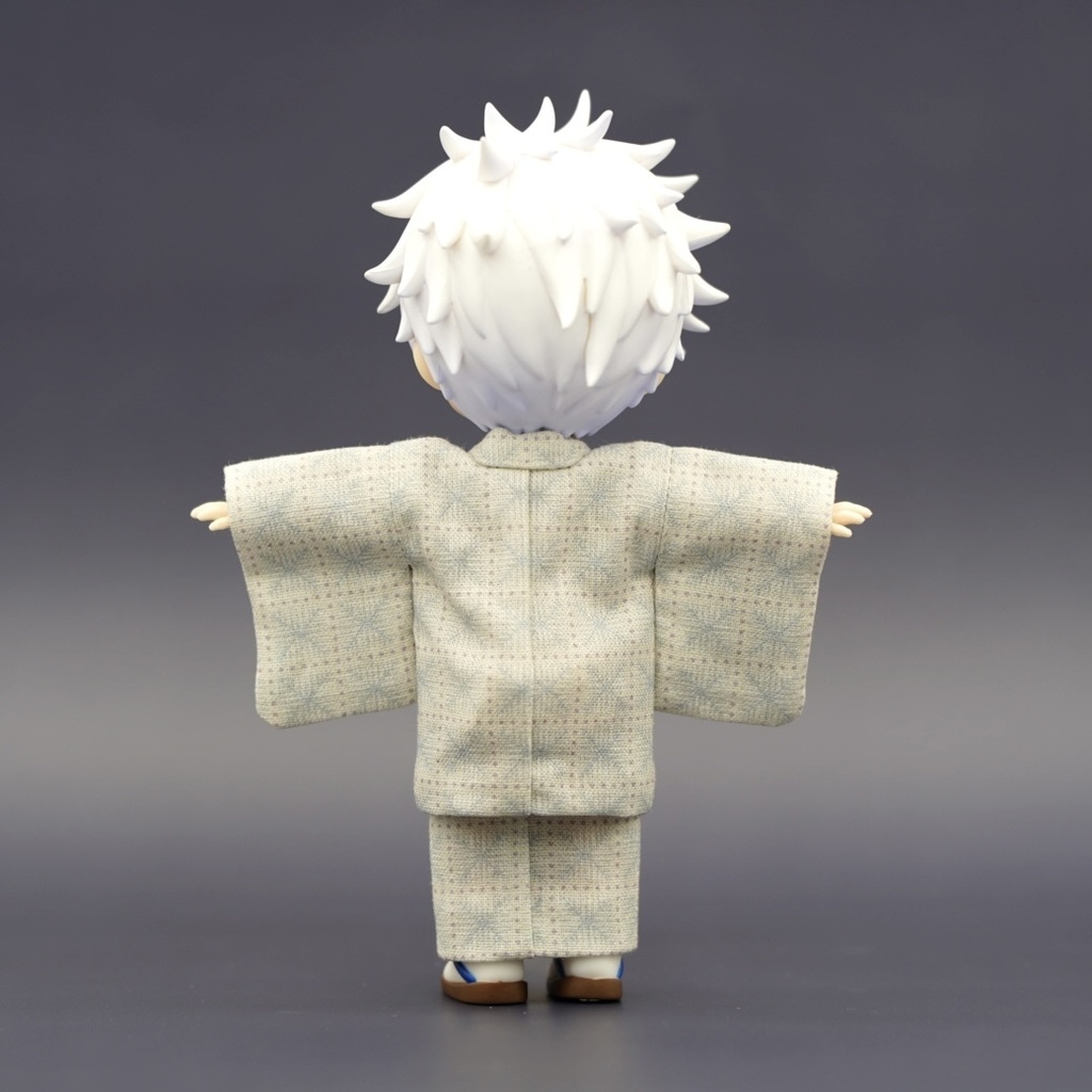 【羽織セット】重ね格子×ライトブルー