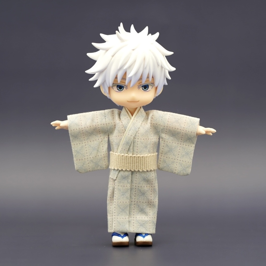 【羽織セット】重ね格子×ライトブルー