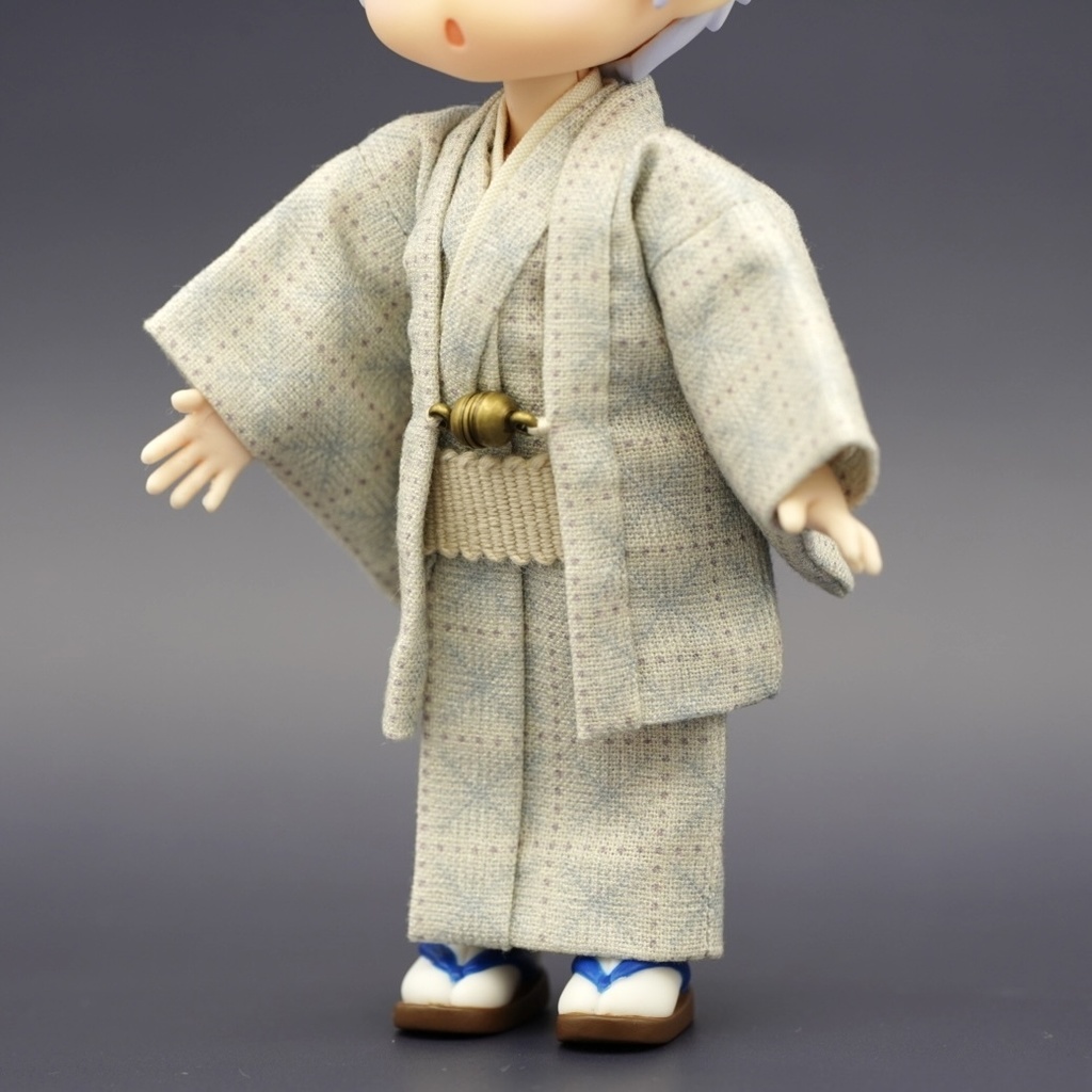 【羽織セット】重ね格子×ライトブルー