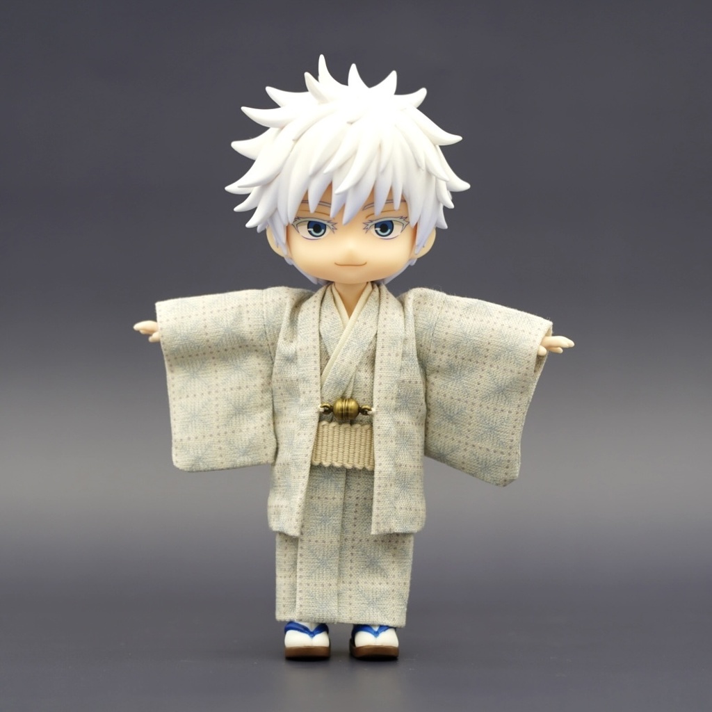 【羽織セット】重ね格子×ライトブルー