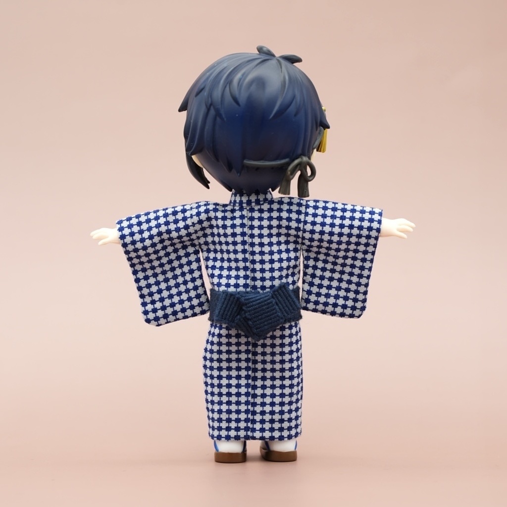 【羽織セット】幾何学模様×ブルー