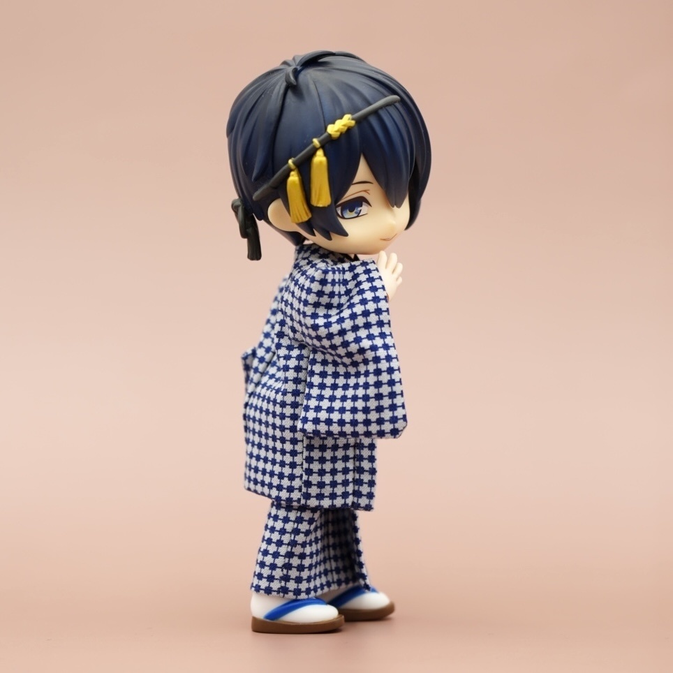 【羽織セット】幾何学模様×ブルー