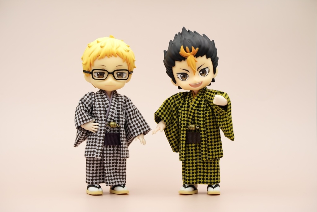 【羽織セット】幾何学模様×ブルー