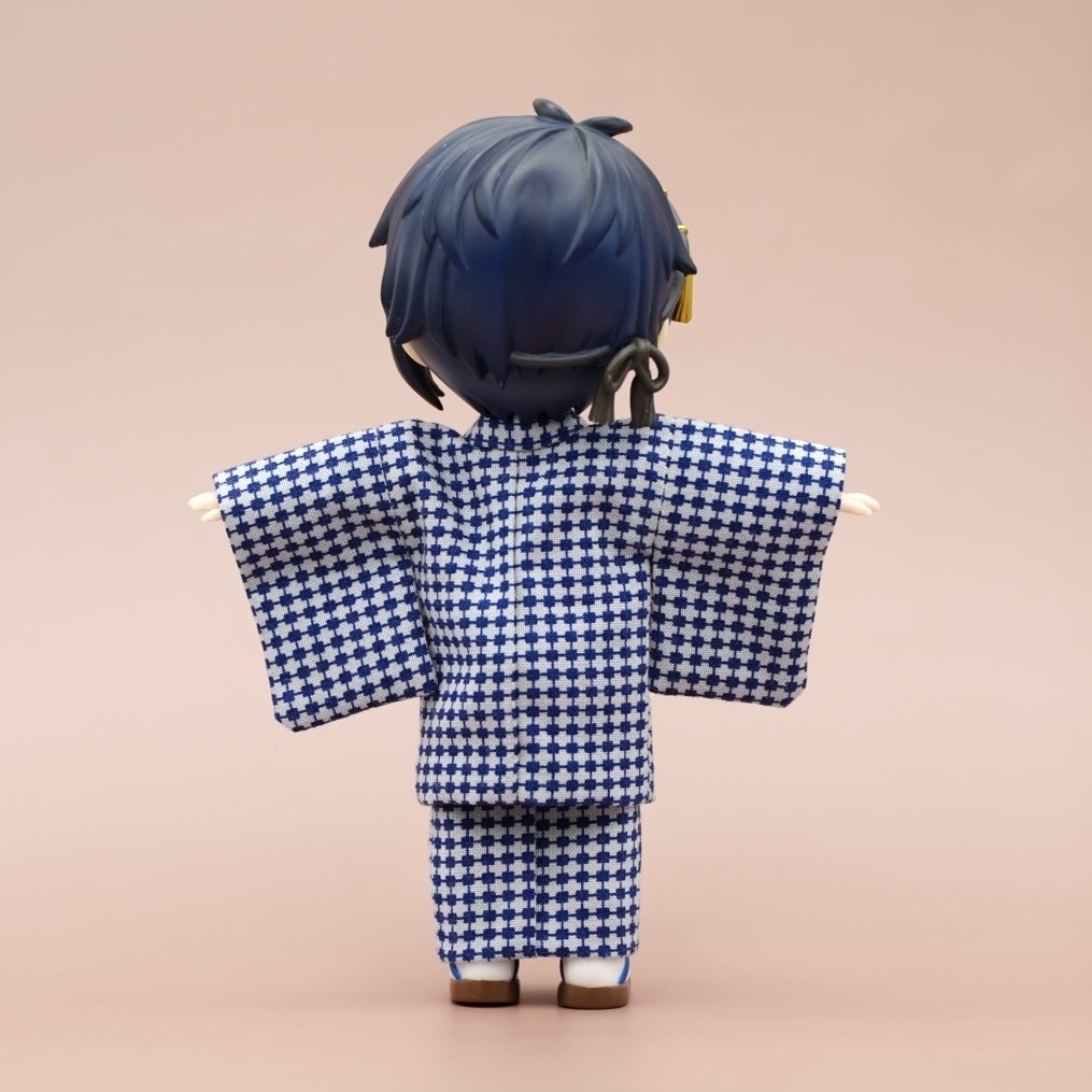 【羽織セット】幾何学模様×ブルー