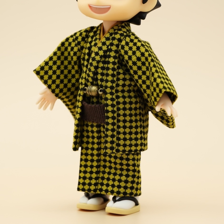 【羽織セット】幾何学模様×イエロー