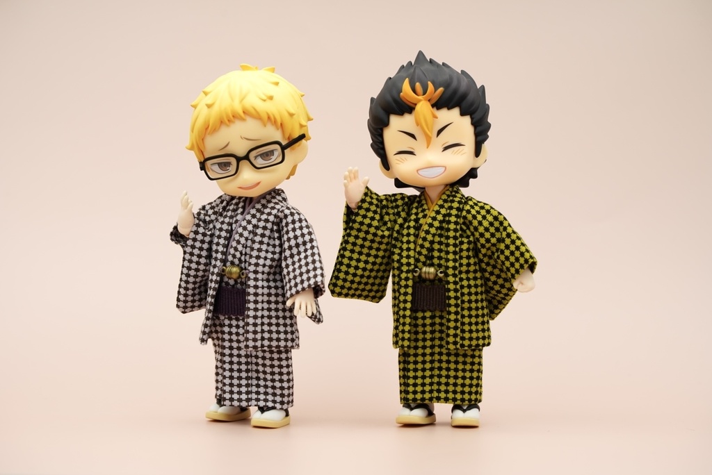 【羽織セット】幾何学模様×イエロー