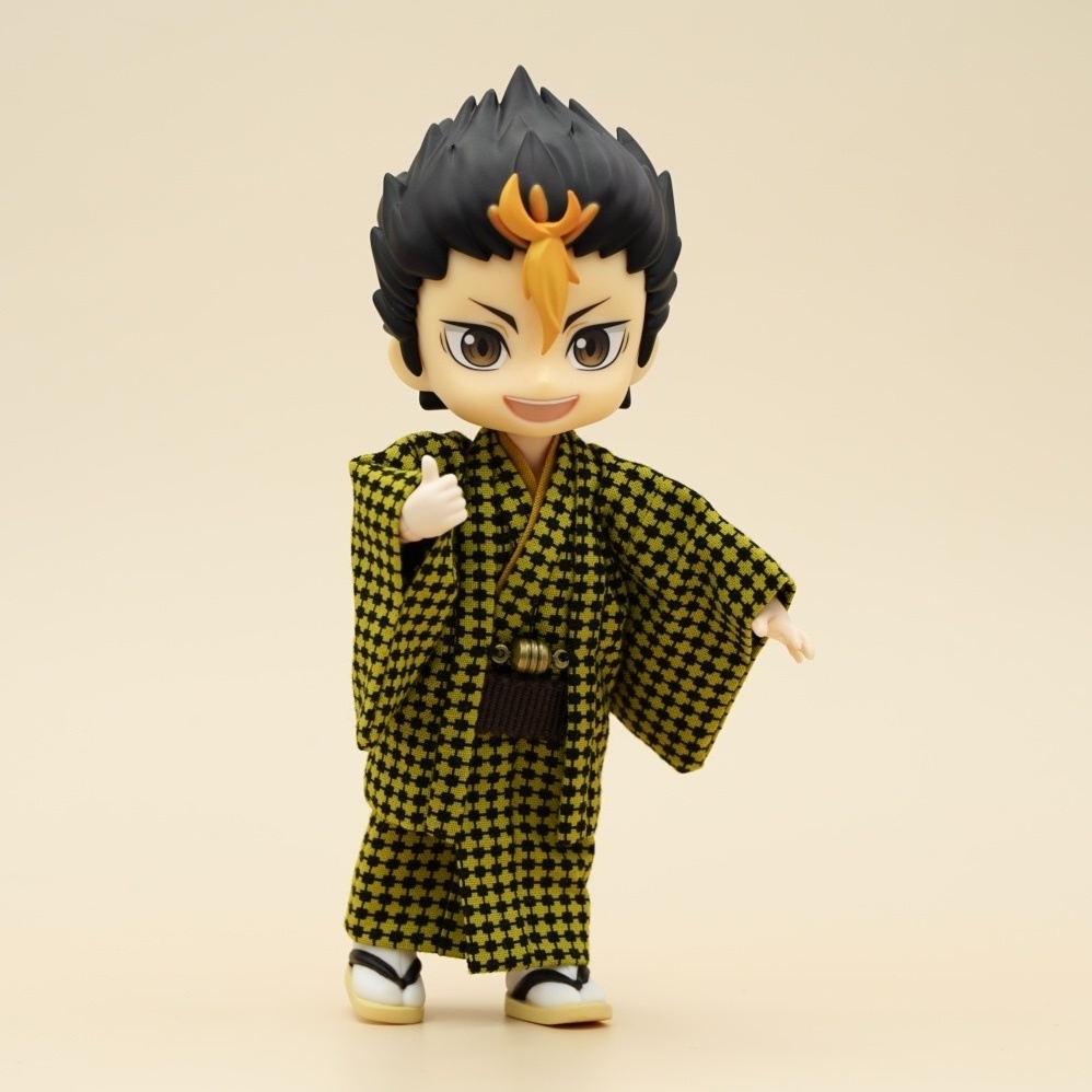 【羽織セット 幾何学模様×イエロー】オビツ11サイズ・共用サイズ(身長調整サイズ対応可能)