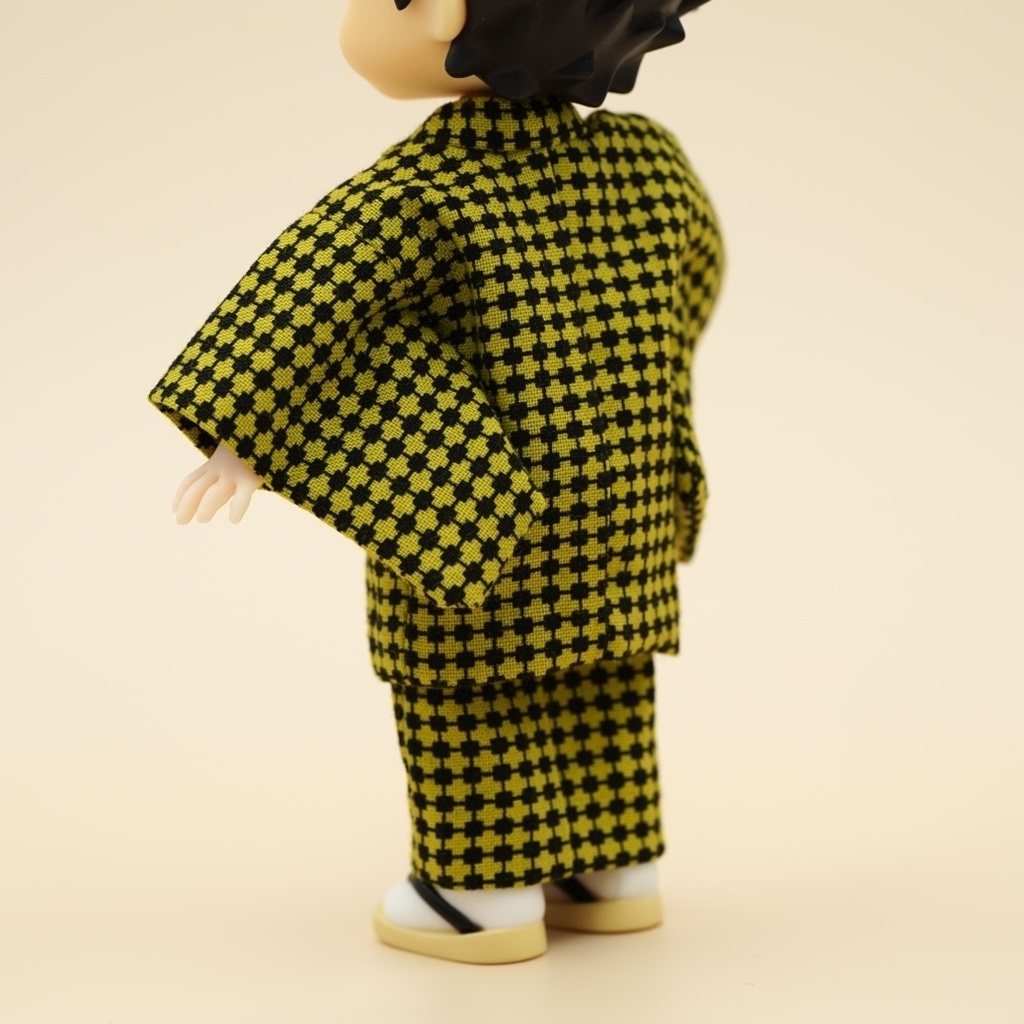 【羽織セット】幾何学模様×イエロー