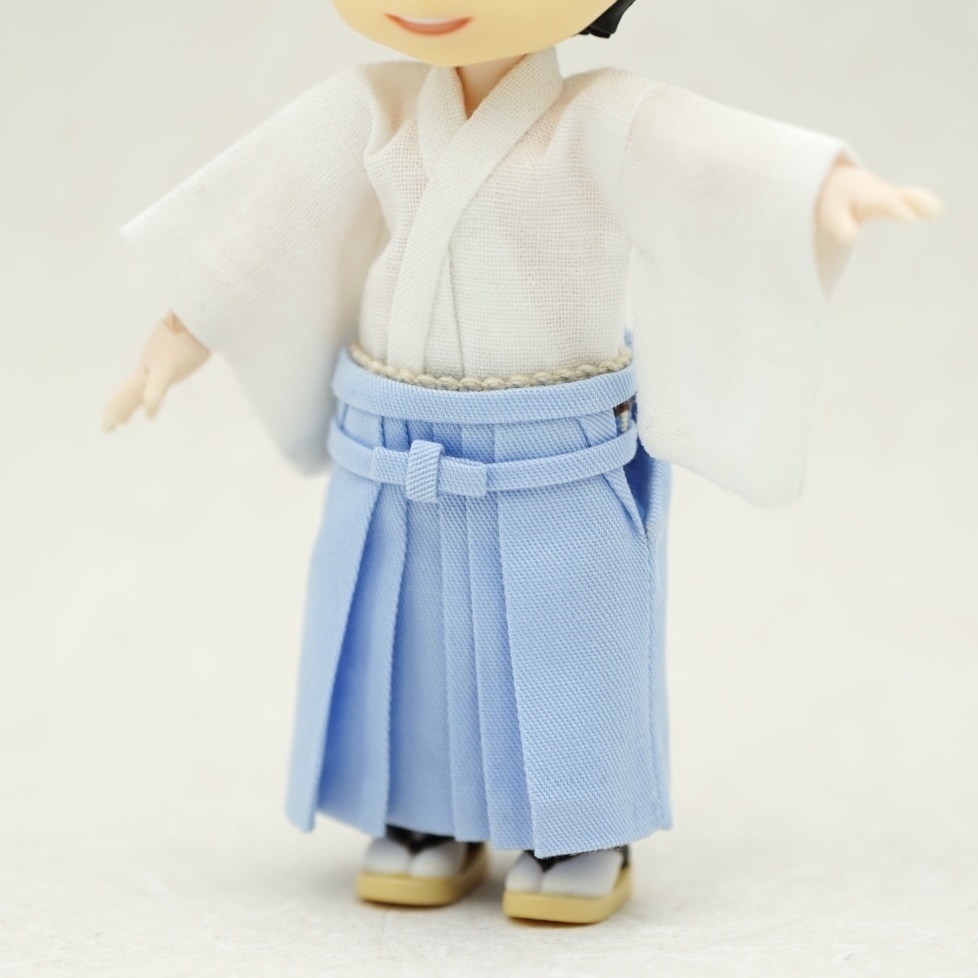 【袴 サックス】オビツ11サイズ・共用サイズ(身長調整サイズ対応可能)