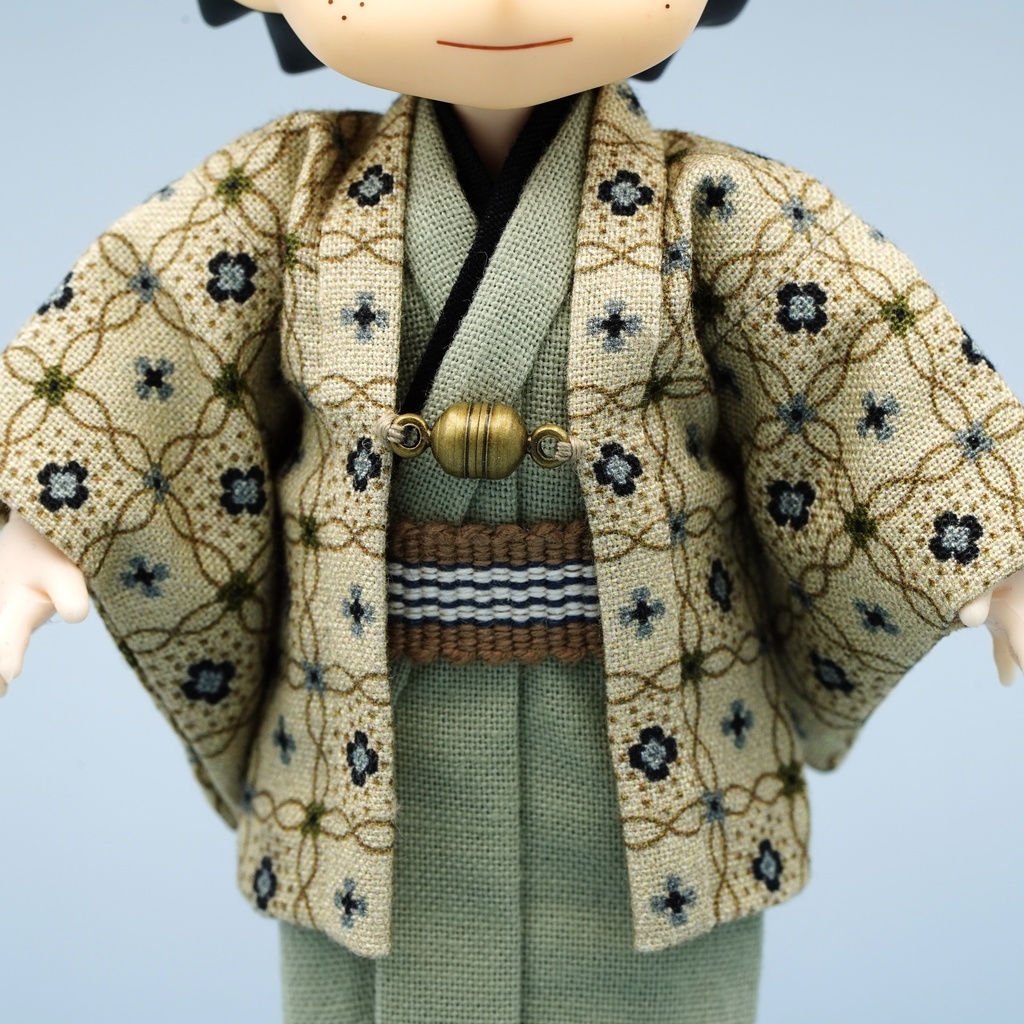 【羽織セット】華格子×ベージュ