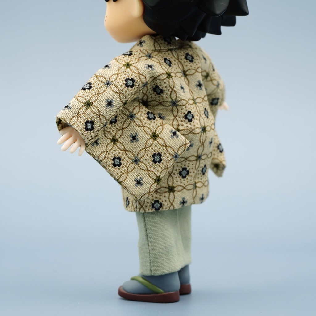 【羽織セット】華格子×ベージュ