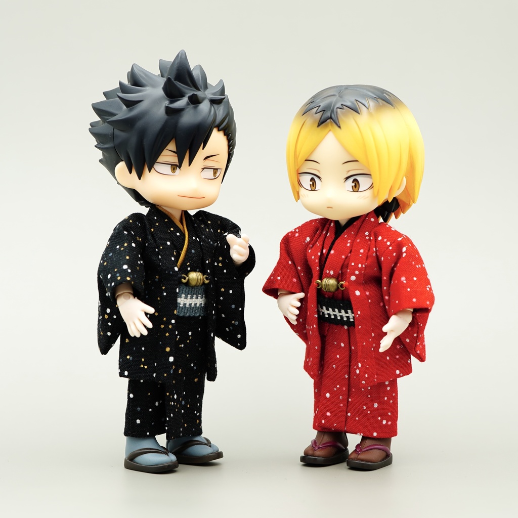 【羽織セット】大小霰×ブラック