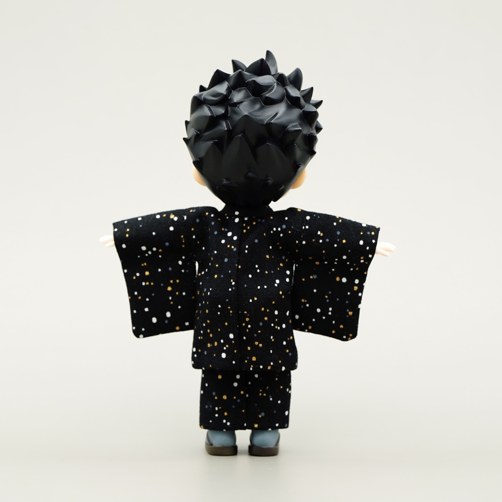 【羽織セット】大小霰×ブラック