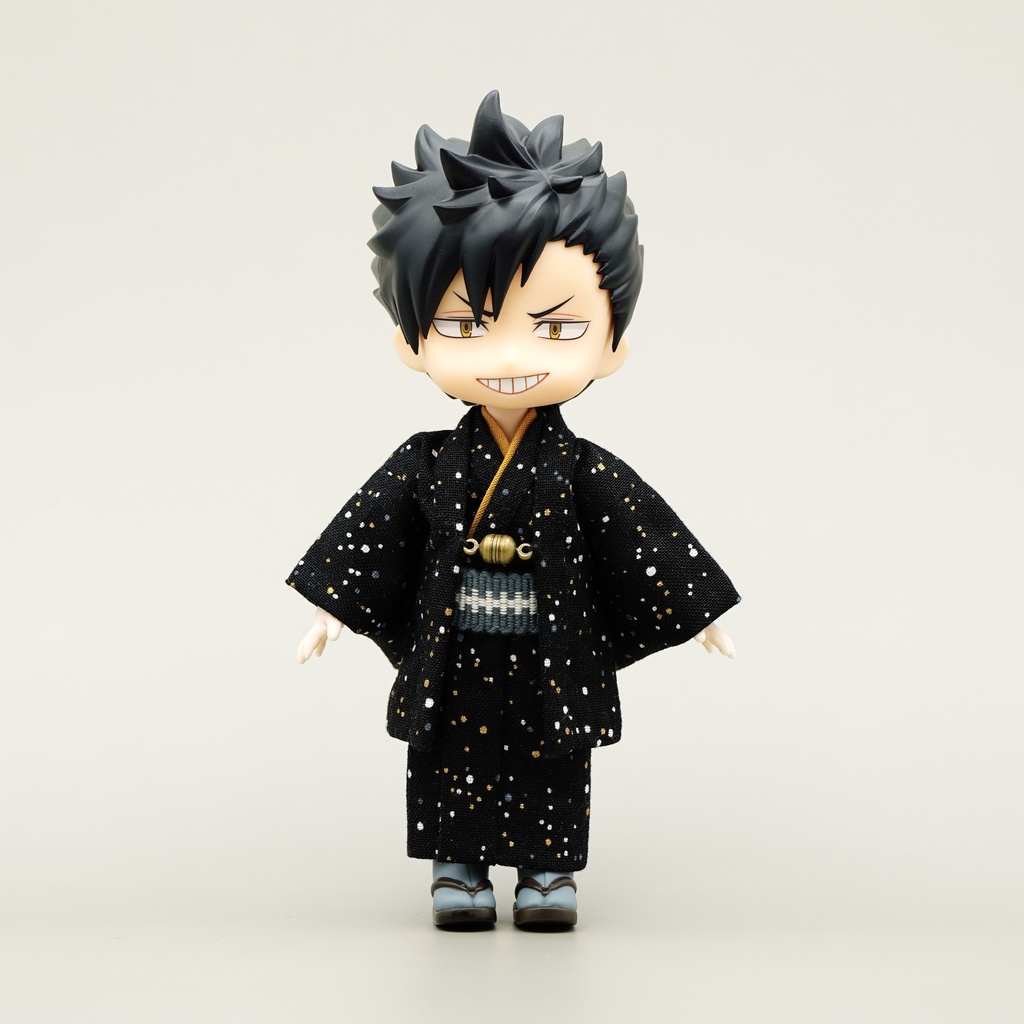 【羽織セット】大小霰×ブラック