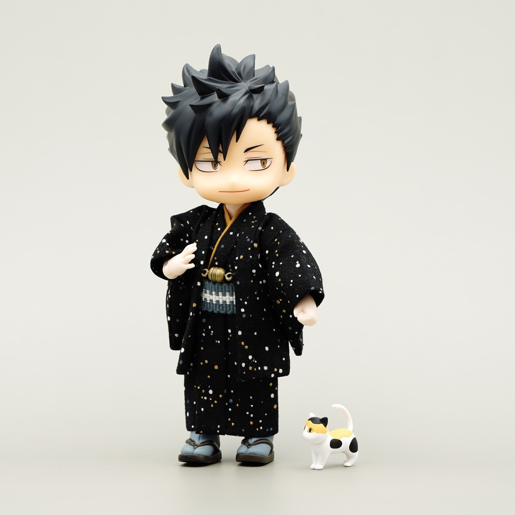 【羽織セット】大小霰×ブラック