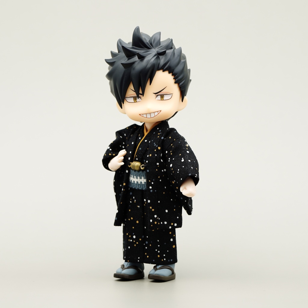 【羽織セット】大小霰×ブラック