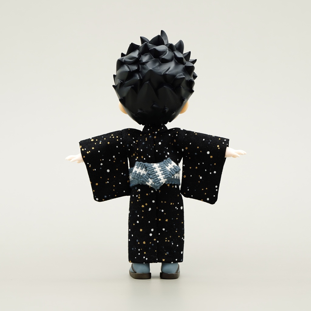 【羽織セット】大小霰×ブラック