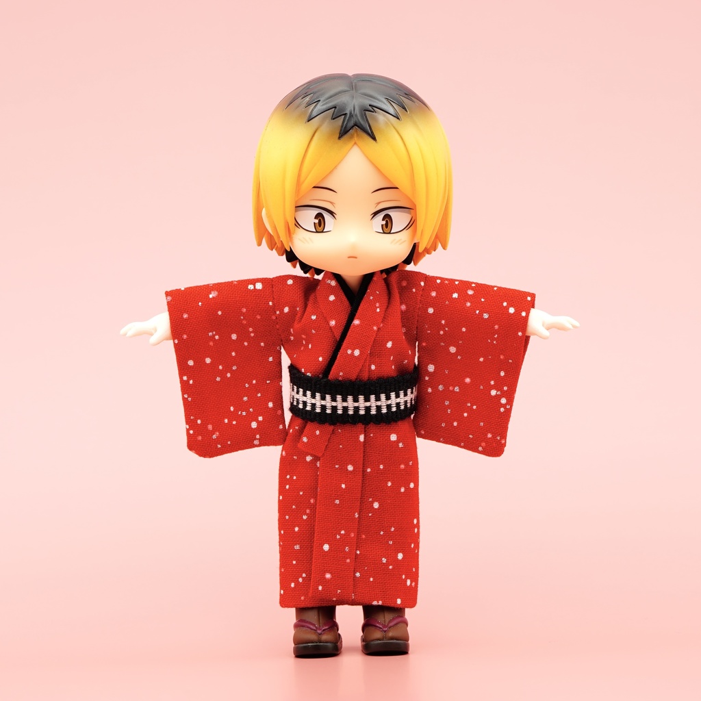 【羽織セット】大小霰×レッド