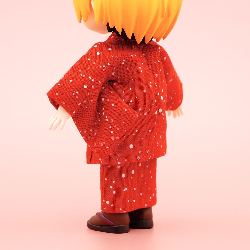 【羽織セット】大小霰×レッド