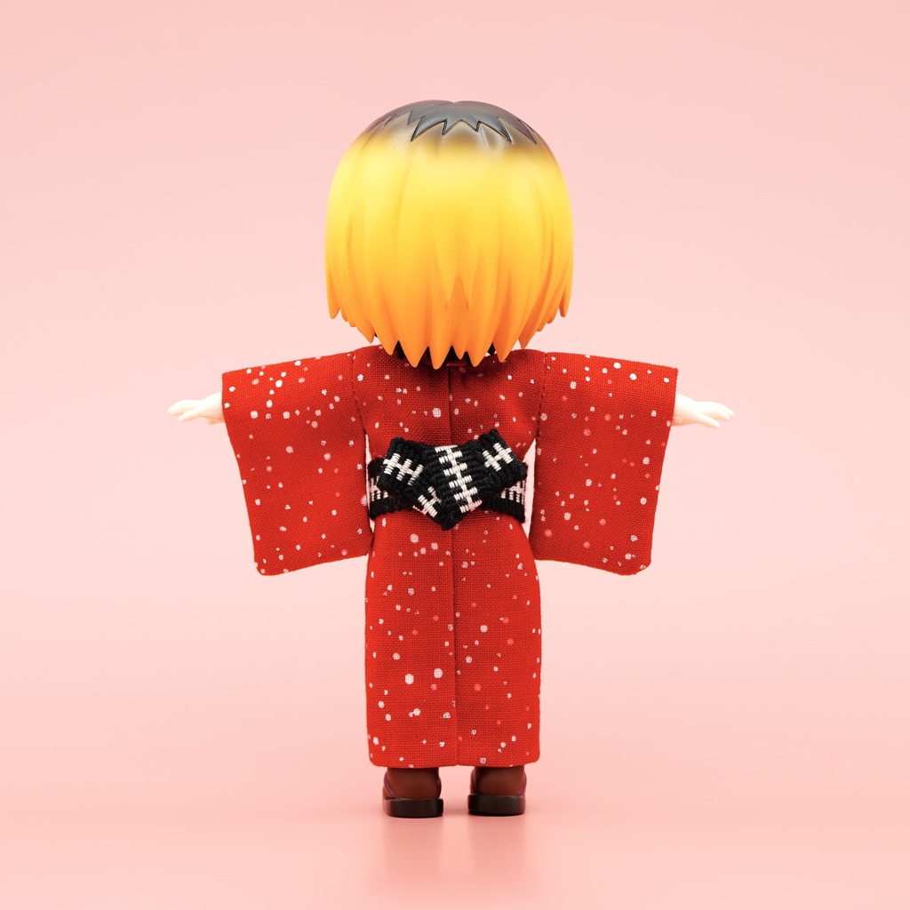 【羽織セット】大小霰×レッド