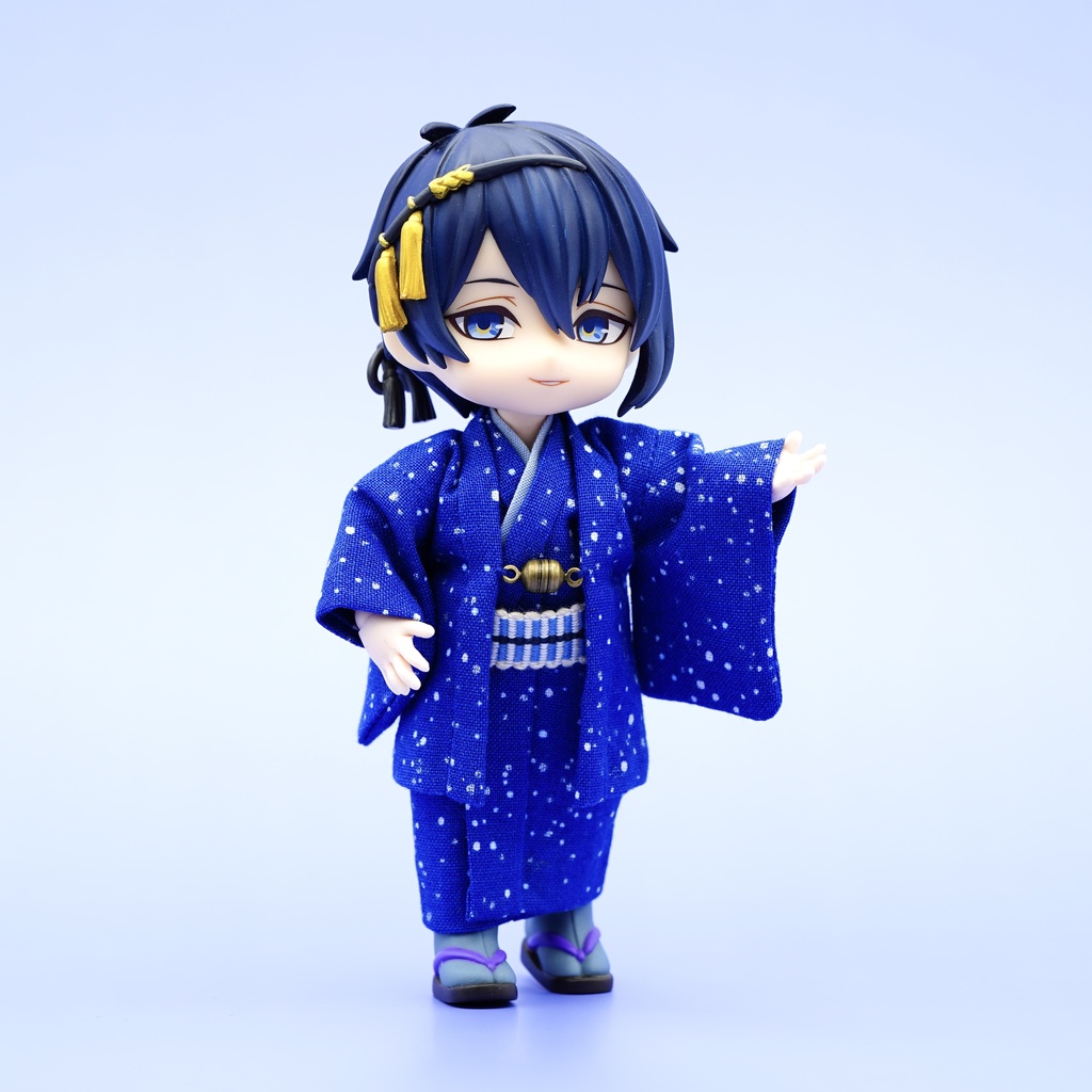 【羽織セット】大小霰×ブルー