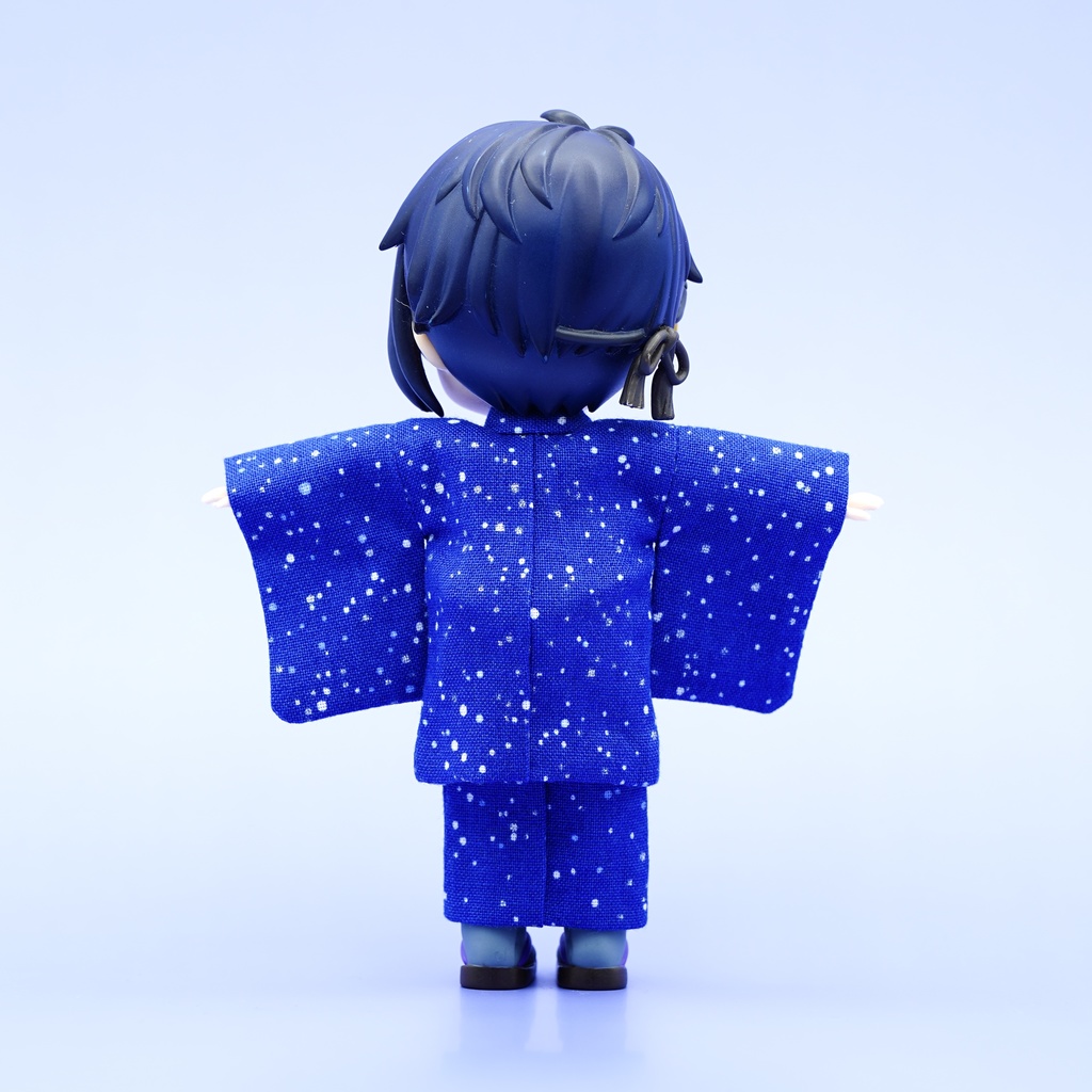 【羽織セット】大小霰×ブルー