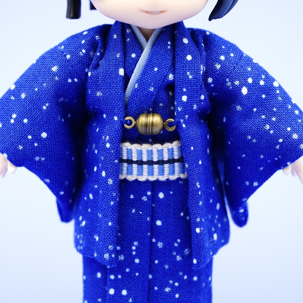 【羽織セット】大小霰×ブルー