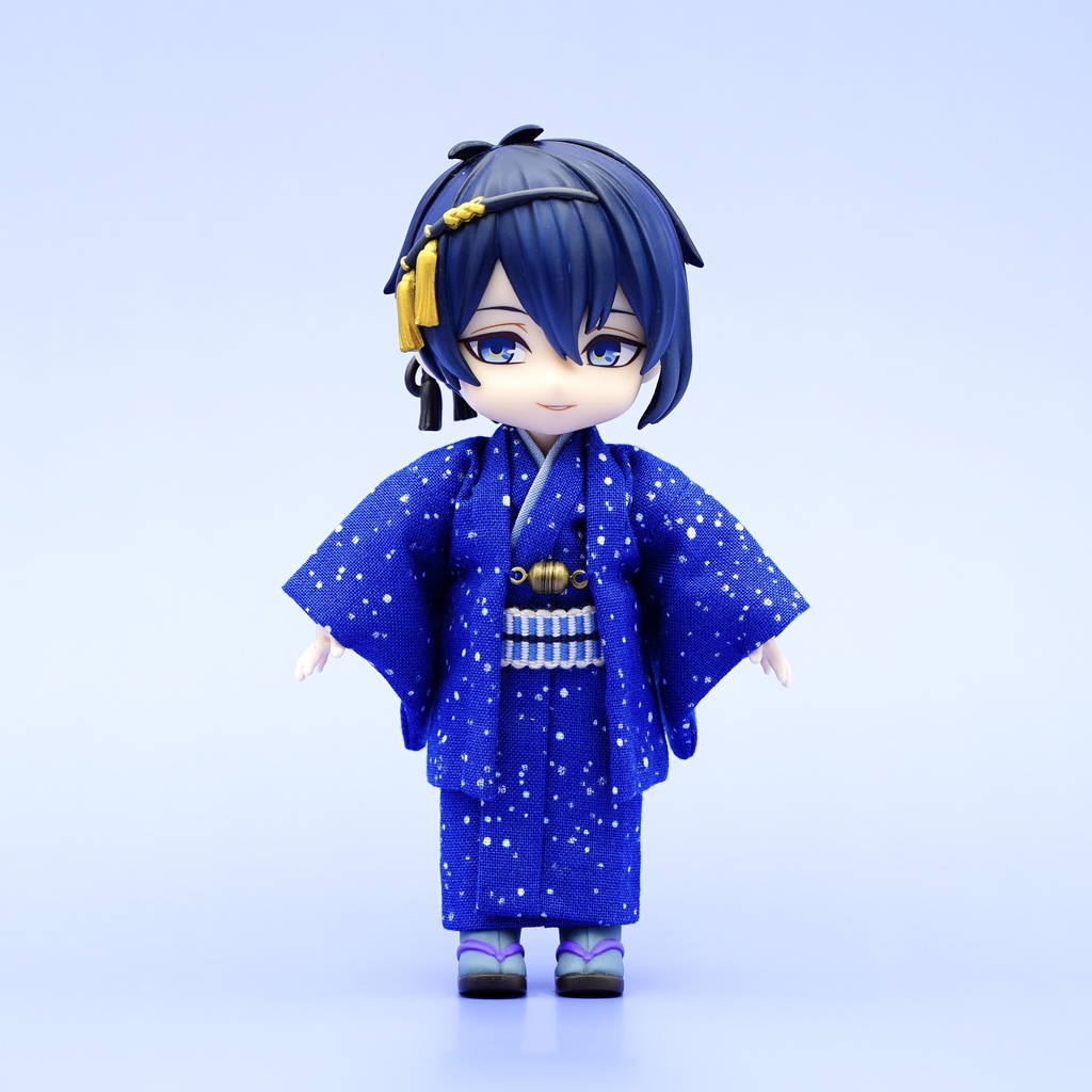 【羽織セット】大小霰×ブルー