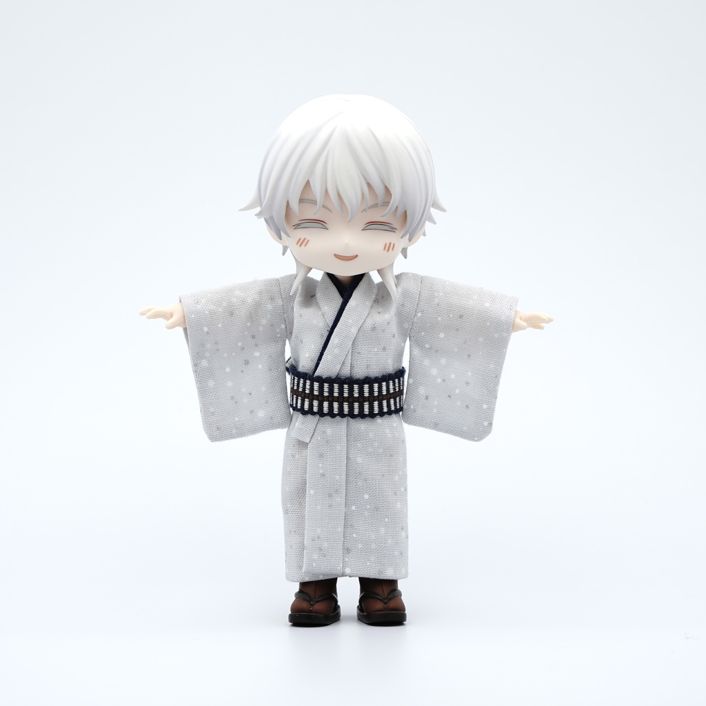 【羽織セット】大小霰×ライトグレー