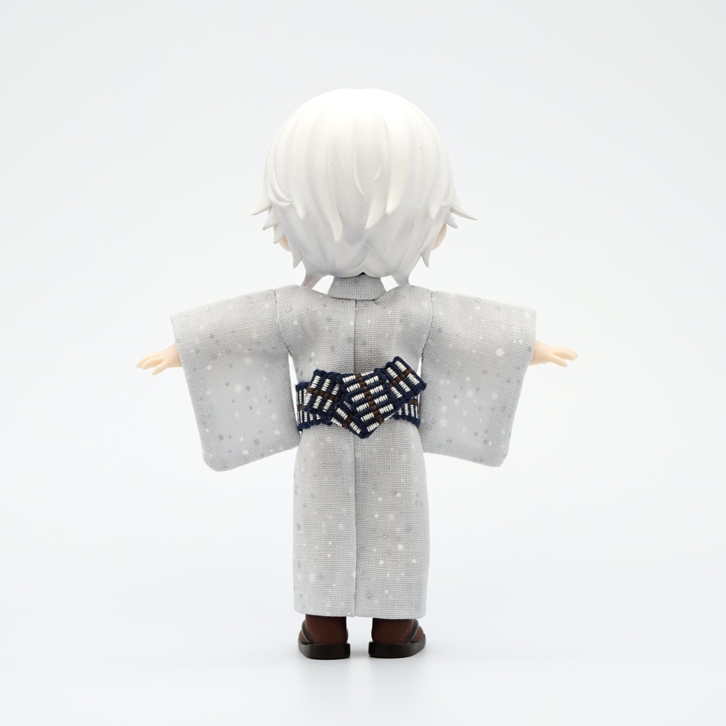 【羽織セット】大小霰×ライトグレー