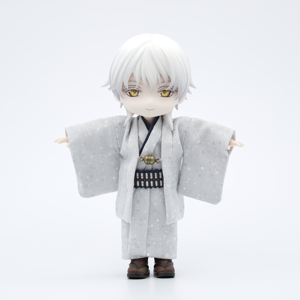 【羽織セット】大小霰×ライトグレー