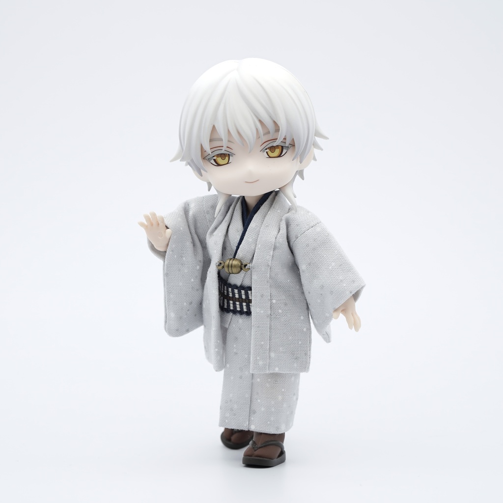 【羽織セット】大小霰×ライトグレー