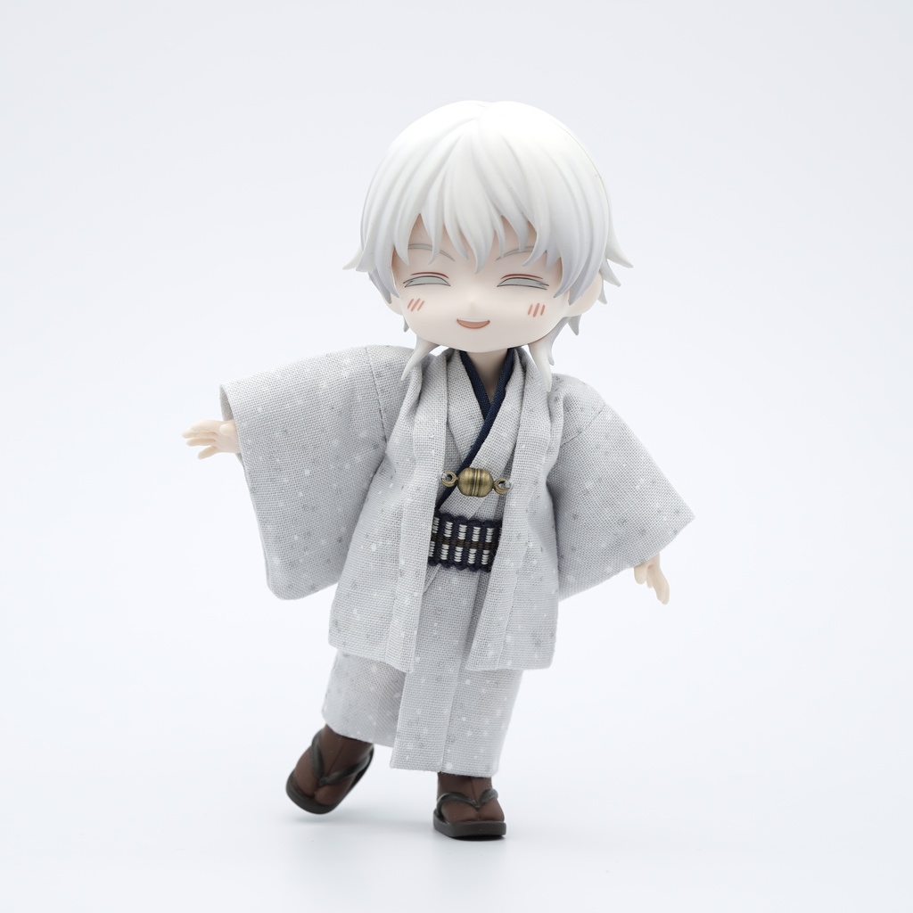 【羽織セット】大小霰×ライトグレー