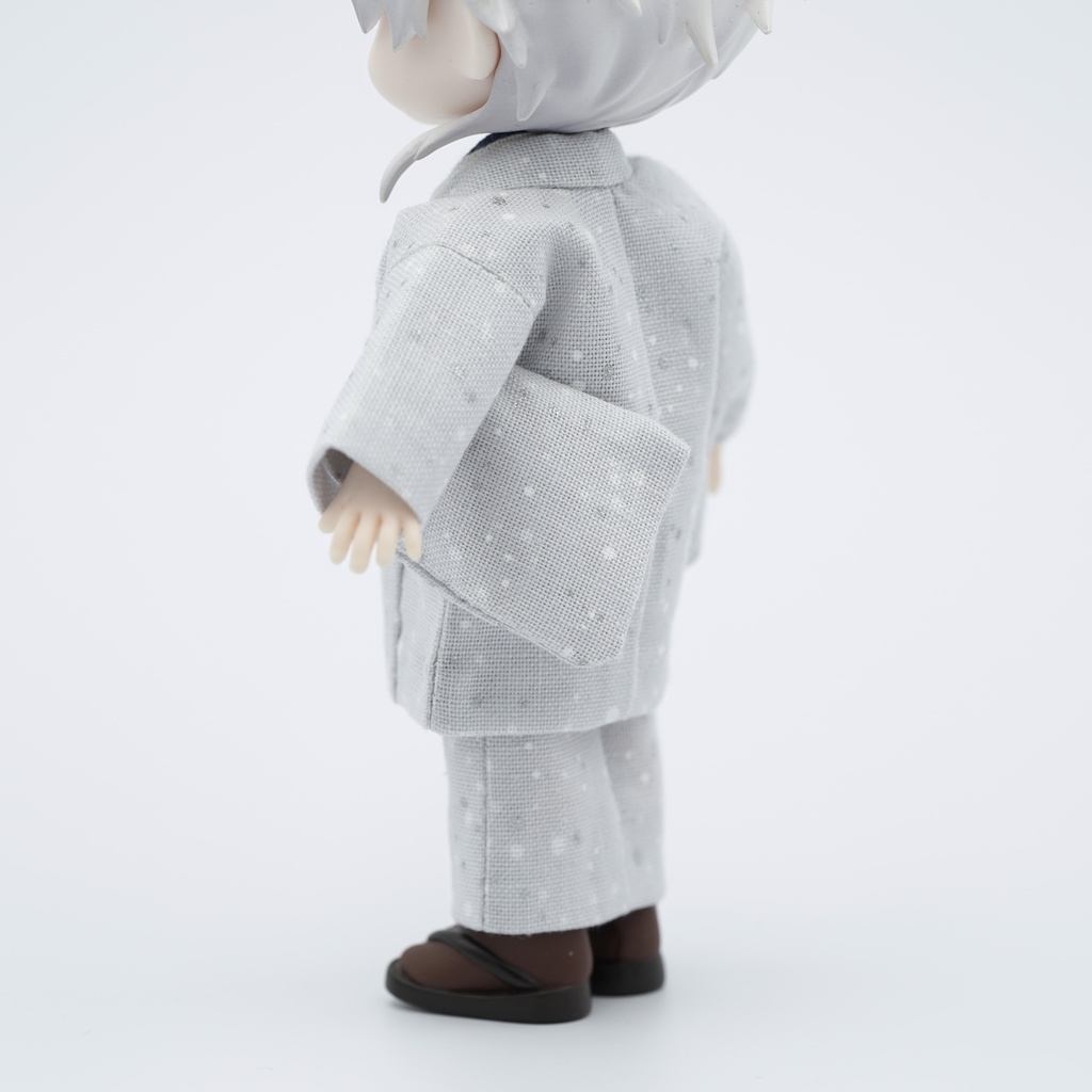 【羽織セット】大小霰×ライトグレー