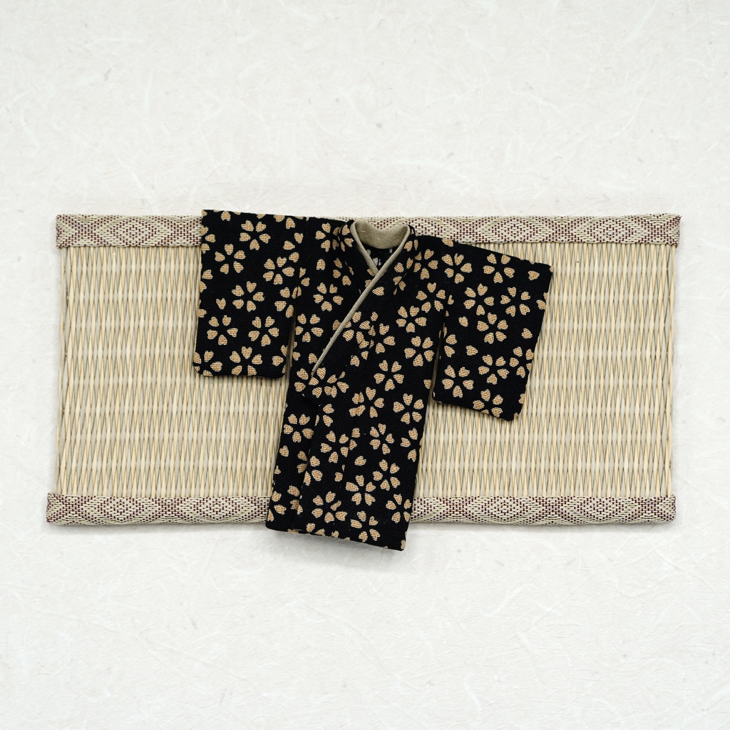 【着物】桜吹雪×ブラック