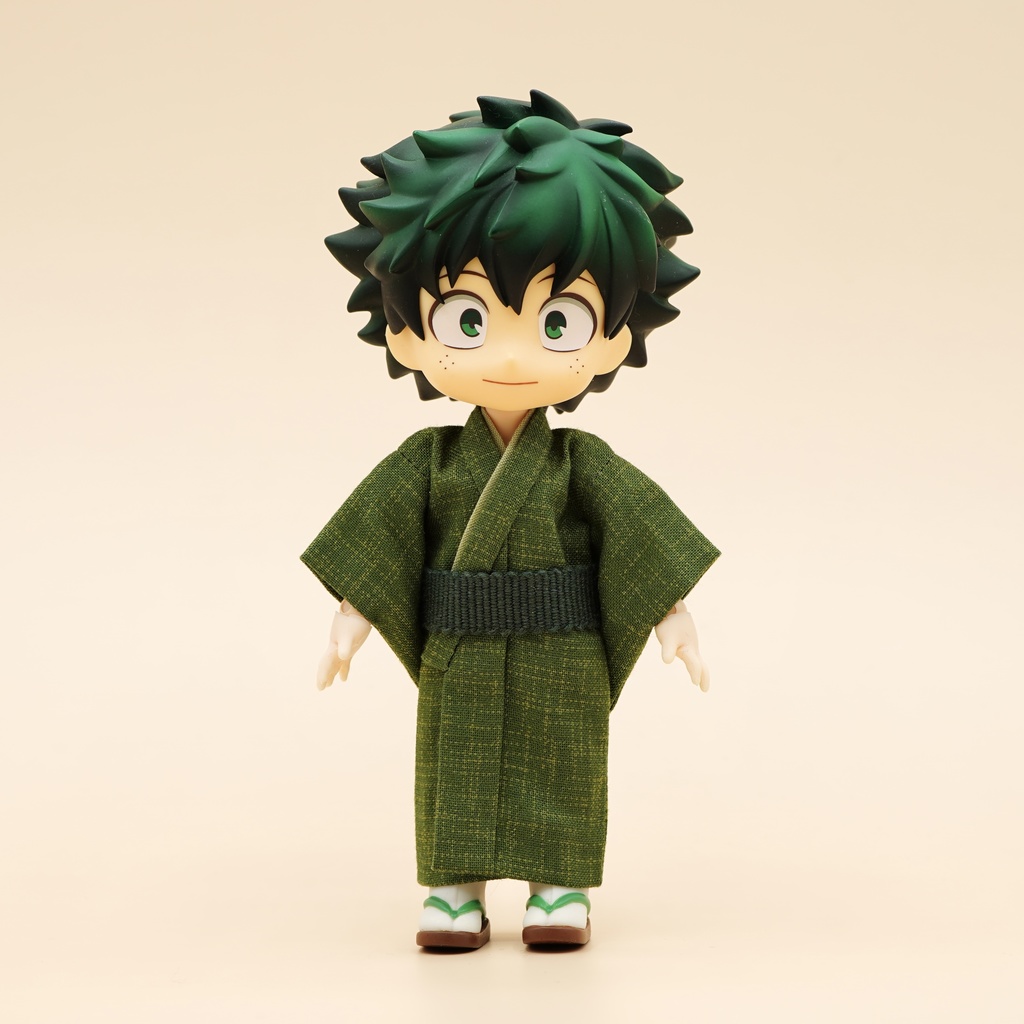 【着物】絣×グリーン