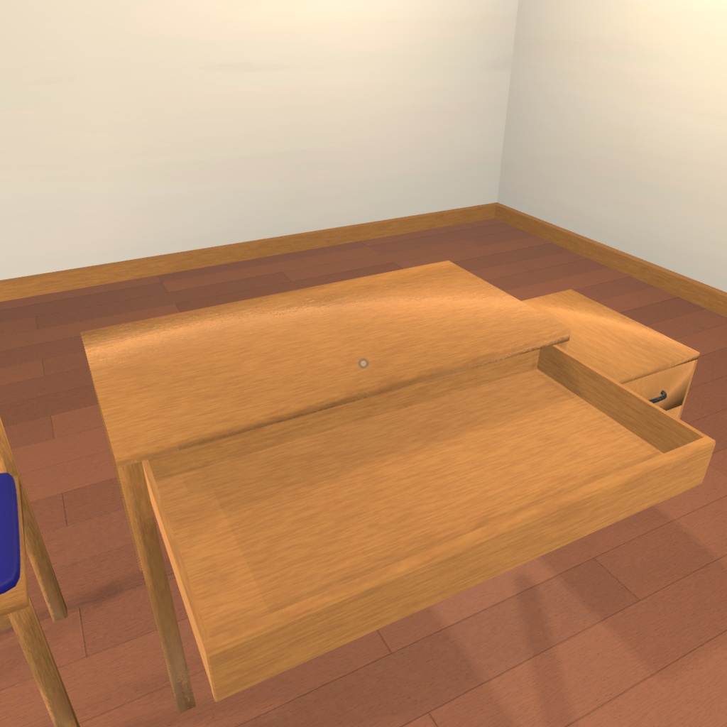 ローポリ机セット