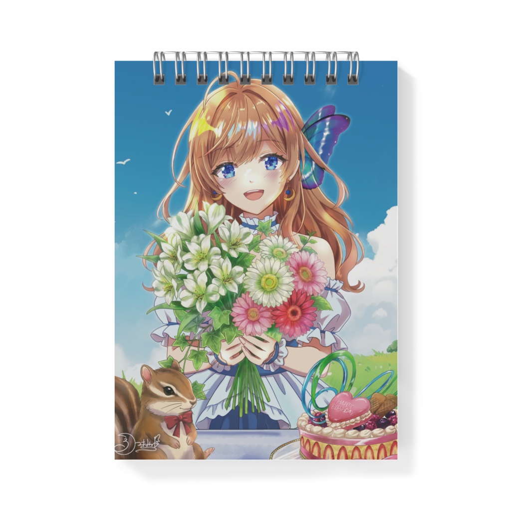 メモ帳 みたらしといっしょにHappyBirthday！【Birthday2026】