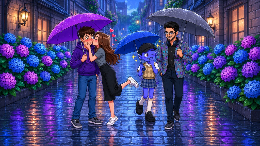 ACTPIA Team Official Calendar WallPaper: 2026 June "Love and friendship in the rain"