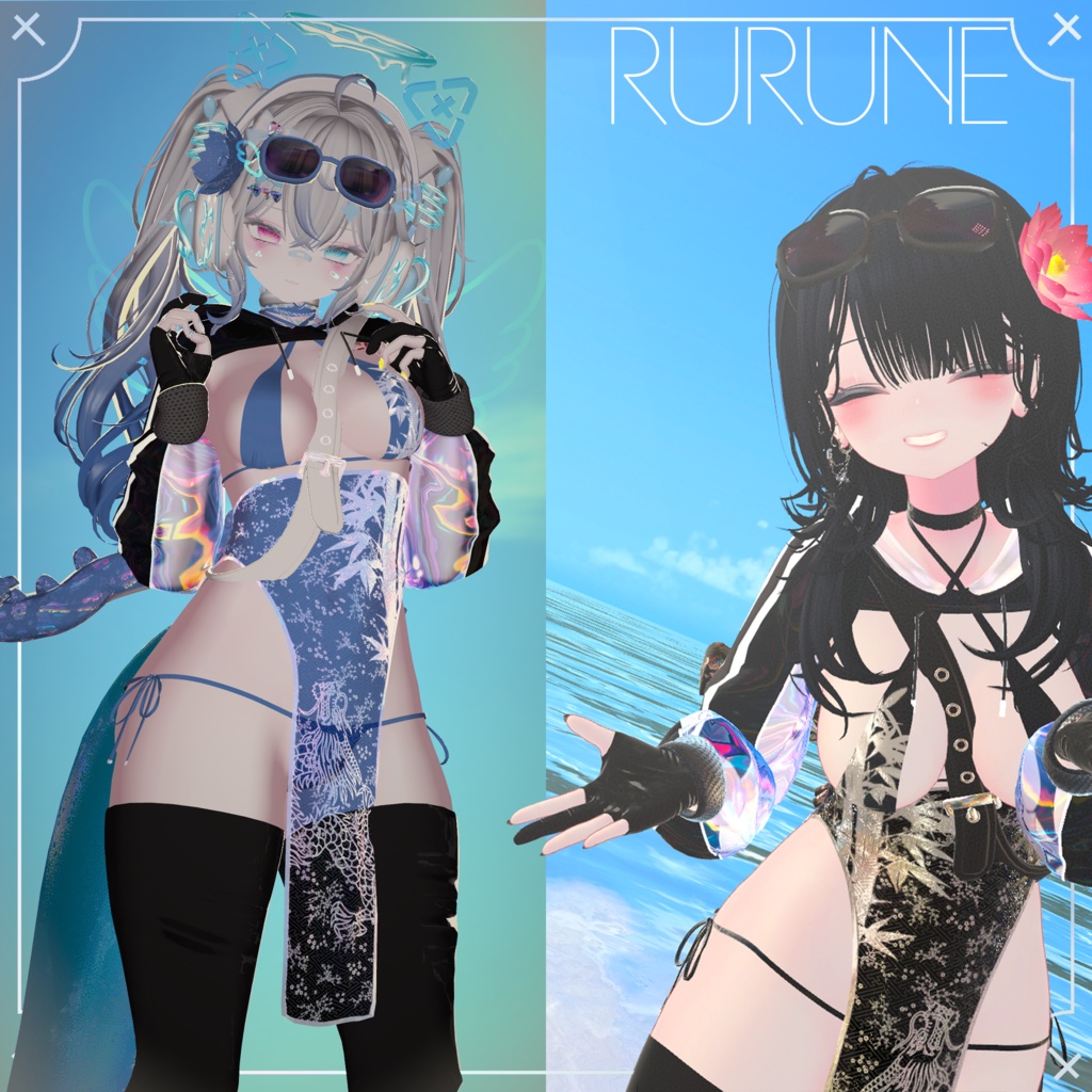 【ギミック入り/10+アバター対応】QipaoBikini!-チーパオビキニ!-🐉[#LTUSTORE] 缩略图 13