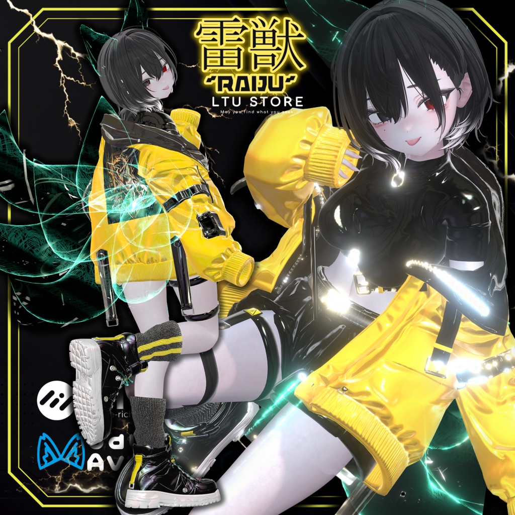 ⌛SALE⌛【17+アバター対応】雷獣～Raiju～🐺 [#LTUSTORE]
