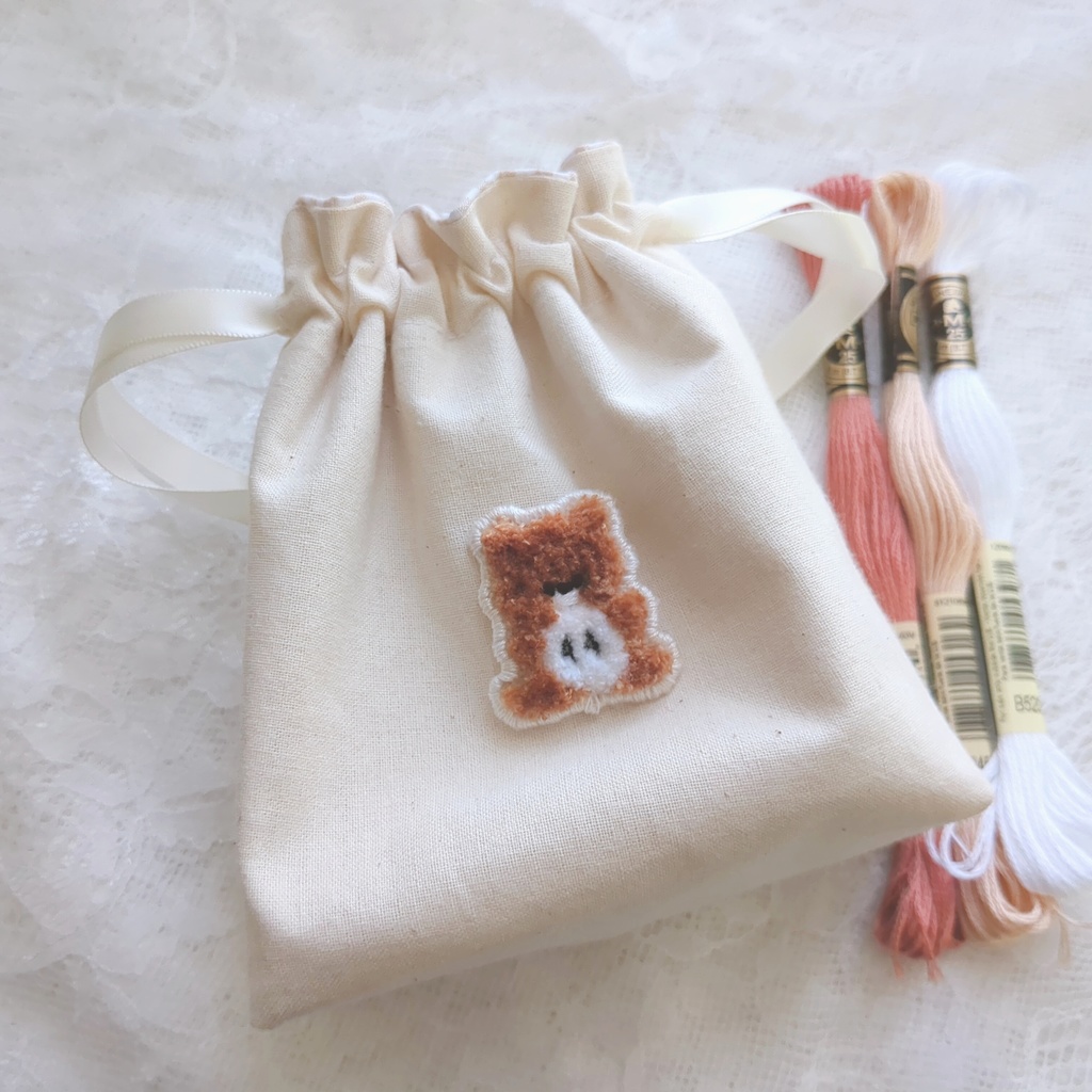 ヒソカのハンター試験受験プレートくまちゃんポーチ