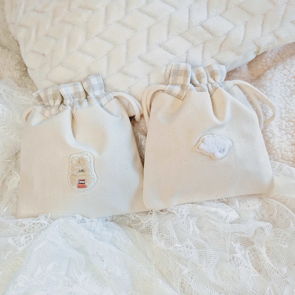 🕷 エンジェル 刺繍 ポーチ 🐈⬛