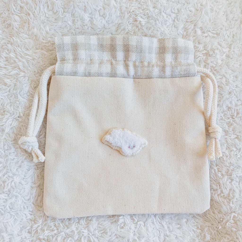 🕷 エンジェル 刺繍 ポーチ 🐈⬛