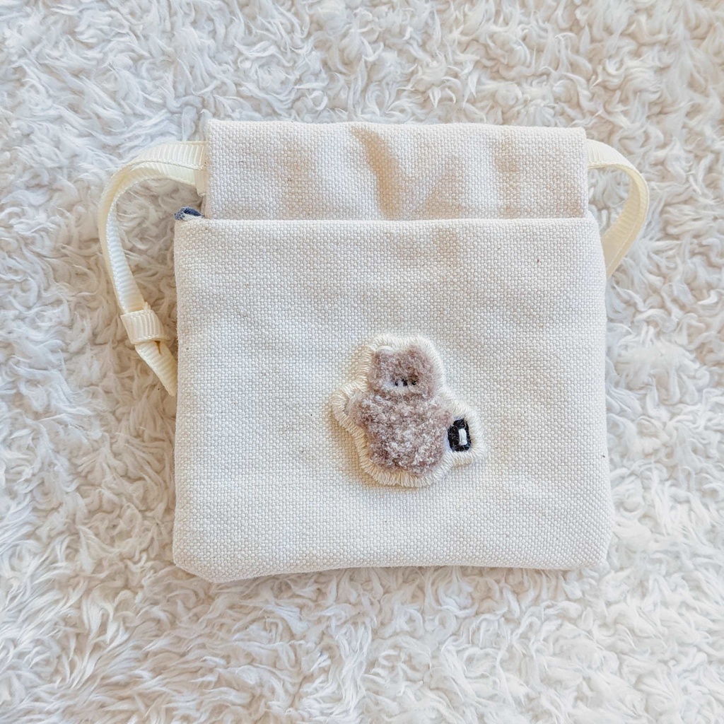 【最強の軍師で尊奈門と戦う土井先生モチーフ刺繍ミニポーチ】